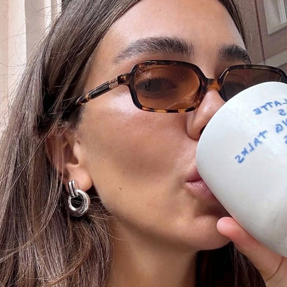 Rectangular Acetate Sunglasses