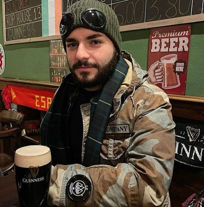 Beanie Hat with Integrated Goggles