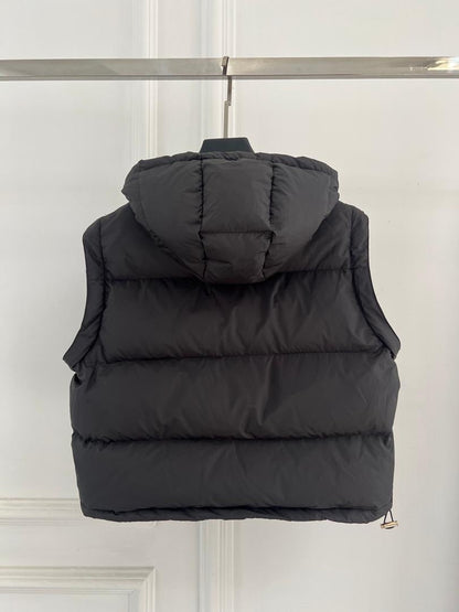 Black Hooded Puffer Jacket