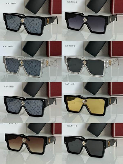 Oversized Square Shield Sunglasses – Acetate Frame