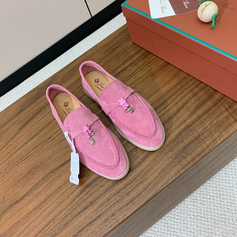 Rose Suede Loafers