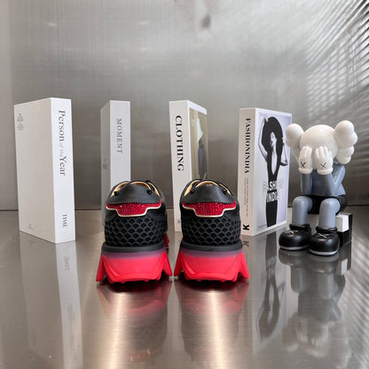 Black Shark Sole Sneakers