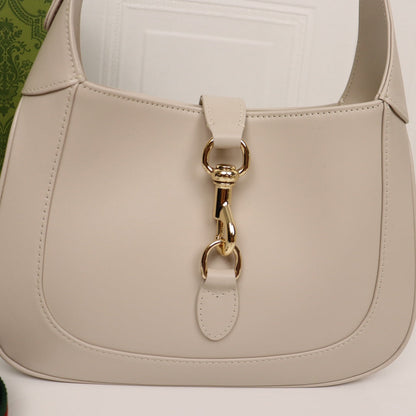 Small Shoulder Bag White Leather
