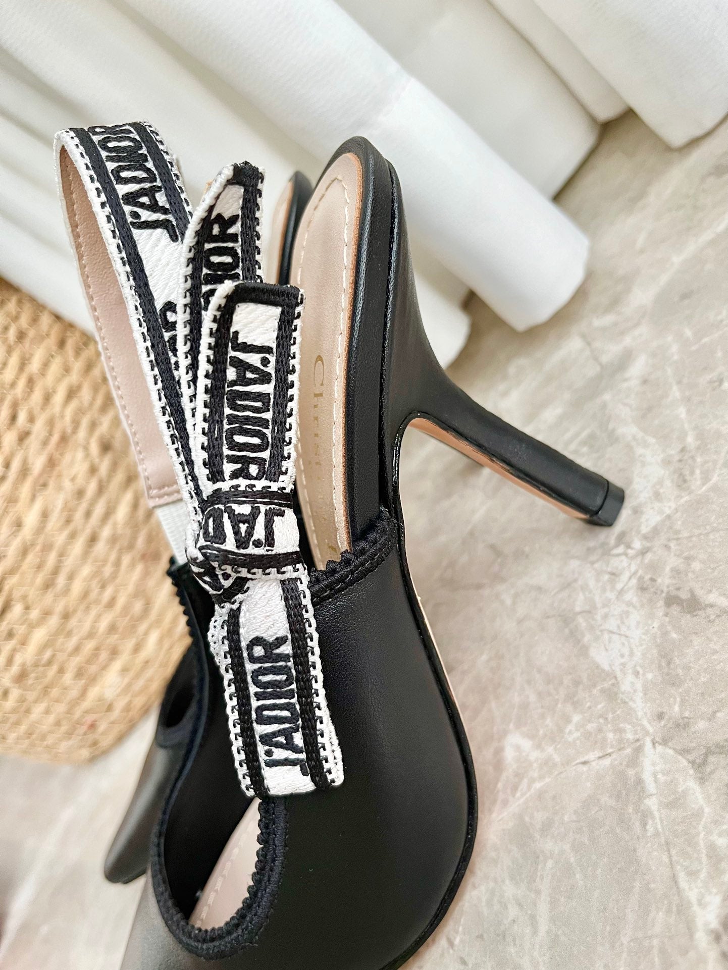 Embroidered Jacquard Sandals