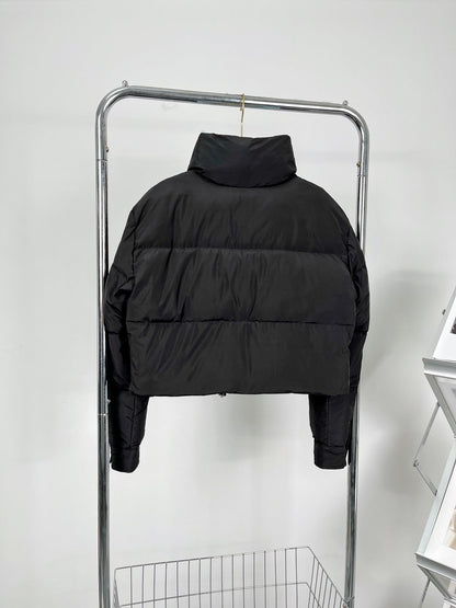 Short Black Down Jacket