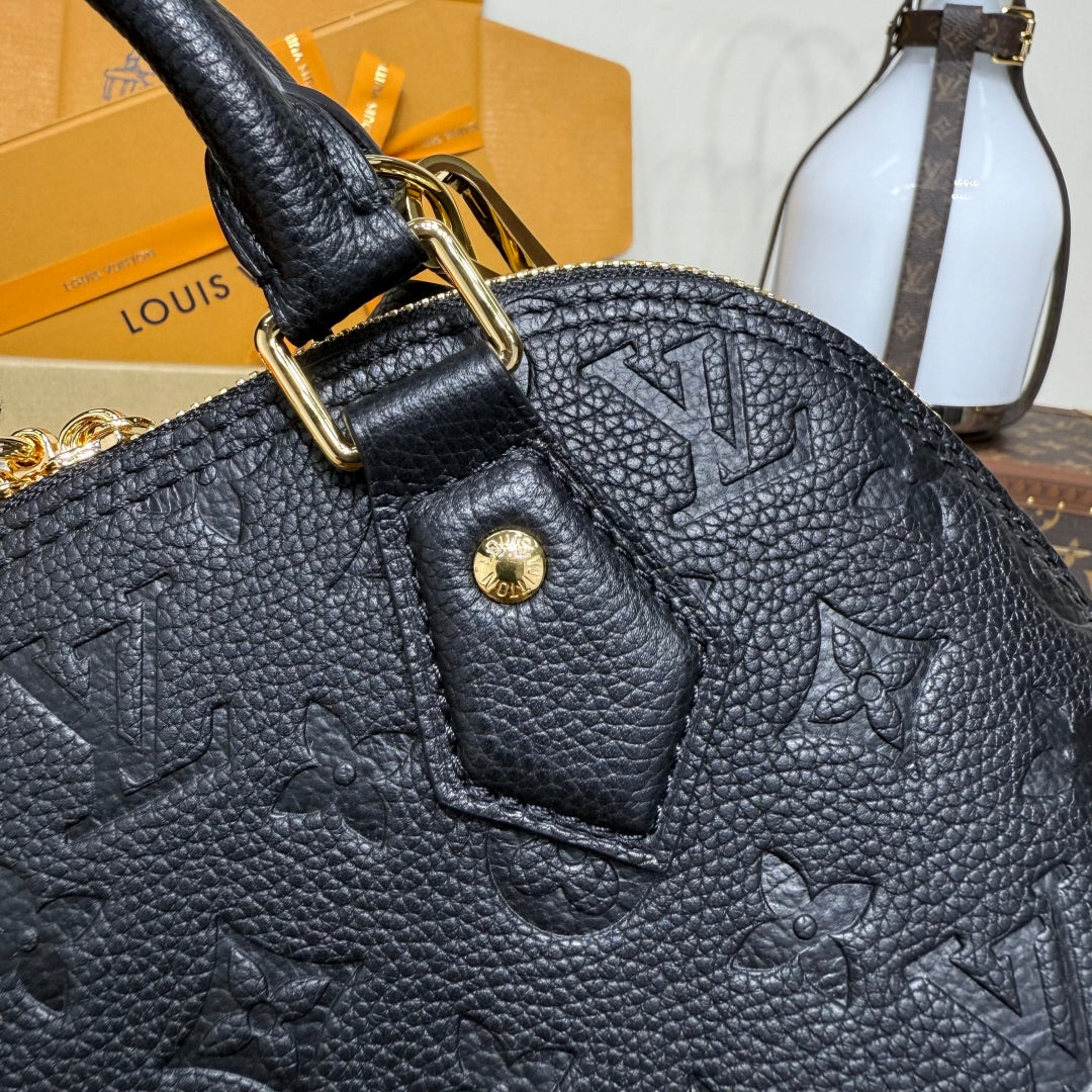 Embossed Leather Handbag